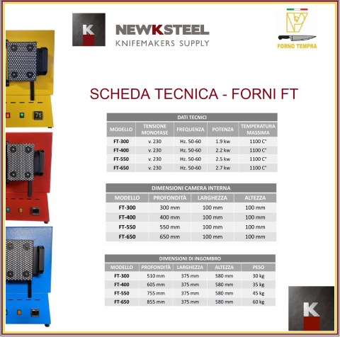 SCHEDA TECNICA FORNI FT